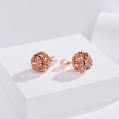 Pearly Lustre Top Grade Freshwater Pearl Earrings WE01026 | TWEED 2
