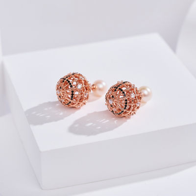 Pearly Lustre Top Grade Freshwater Pearl Earrings WE01026 | TWEED 3