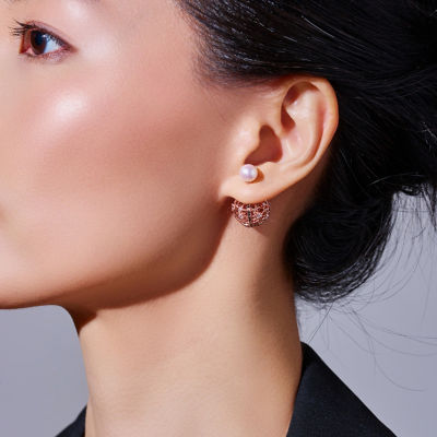 Pearly Lustre Top Grade Freshwater Pearl Earrings WE01026 | TWEED 5