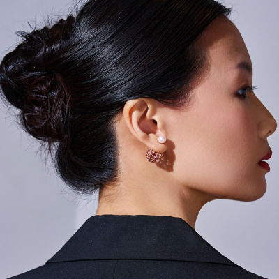 Pearly Lustre Top Grade Freshwater Pearl Earrings WE01026 | TWEED 6