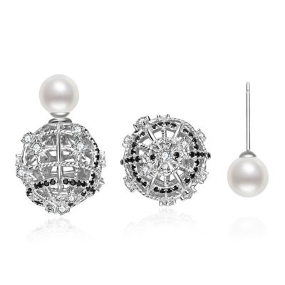 Pearly Lustre Top Grade Freshwater Pearl Earrings WE00968 | TWEED 1