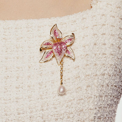 Pearly Lustre Passion for Life Freshwater Pearl Brooch WC00030 4