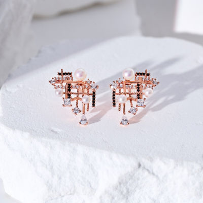 Pearly Lustre Top Grade Freshwater Pearl Earrings WE00966 | TWEED 6