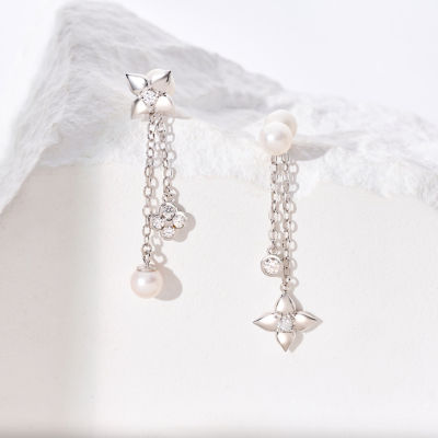 Pearly Lustre Top Grade Freshwater Pearl Earrings WE00916 | BUBBLE 2