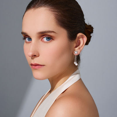 Pearly Lustre Top Grade Freshwater Pearl Earrings WE00916 | BUBBLE 3