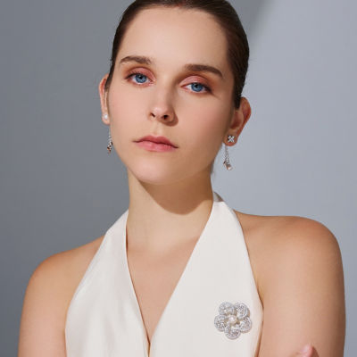 Pearly Lustre Top Grade Freshwater Pearl Earrings WE00916 | BUBBLE 5