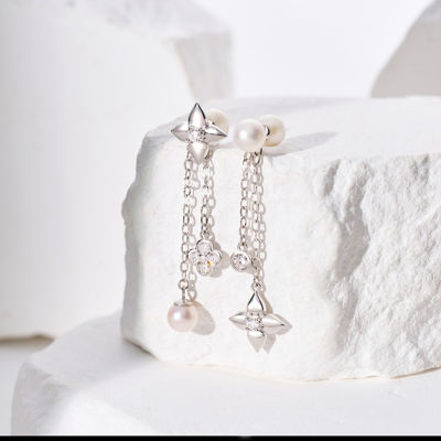 Pearly Lustre Top Grade Freshwater Pearl Earrings WE00916 | BUBBLE 6