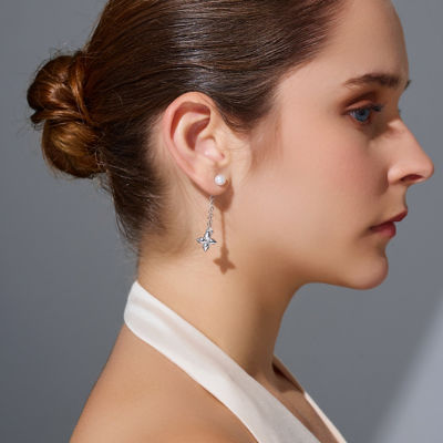 Pearly Lustre Top Grade Freshwater Pearl Earrings WE00916 | BUBBLE 7
