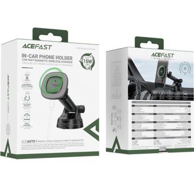 Acefast D47 Magnetic Wireless Charging Car Holder For Dashboard 5