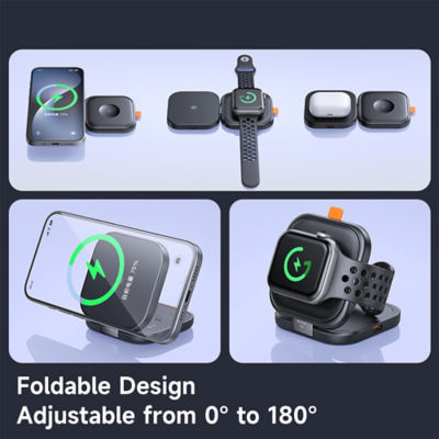 Mcdodo 2-in-1 Magnetic Charger 15W Foldable Wireless Charging Station CH-2160 3