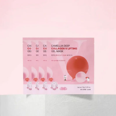 Round Lab Camellia Deep Collagen V Lifting Gel Mask 4pcs 4