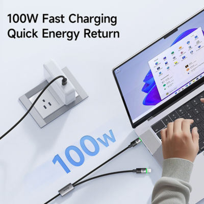 Mcdodo 2-in-1 USB-C to USB-C and Lightning Cable 100W Fast Charging (1.5M) CA-6700 3
