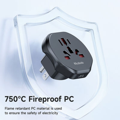 Mcdodo Universal Travel Adapter (US Plug) Travel Charger for US CP-4560 3