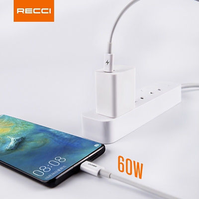 Recci Shark USB-C To USB-C PD 60W Fast Charging Cable (1.5M) RTC-P05CC 3