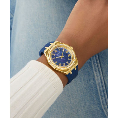 GUESS Women 36mm Rose Gold Case & Silicone Watch (GW0872L4) 6