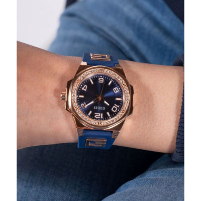 GUESS Women 36mm Rose Gold Case & Silicone Watch (GW0617L3) 5