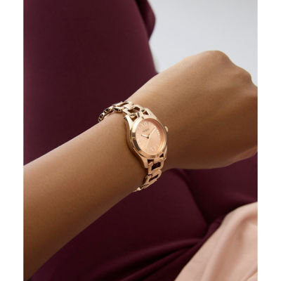 GUESS Women 28mm Rose Gold Case & Recycled Steel Watch (GW0927L4) 5