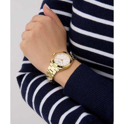 GUESS Women 32mm Gold Case & Recycled Steel Watch (GW0934L2) 5
