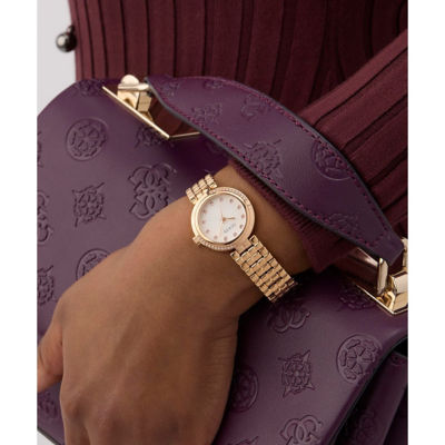 GUESS Women 28mm Rose Gold Case & Recycled Steel Watch (GW0930L3) 6