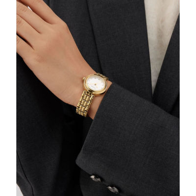 GUESS Women 28mm Gold Case & Recycled Steel Watch (GW0930L2) 6