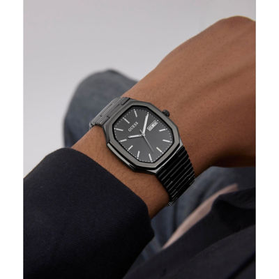 GUESS Men 35mm Black Case & Stainless Steel Watch (GW0978G4) 5