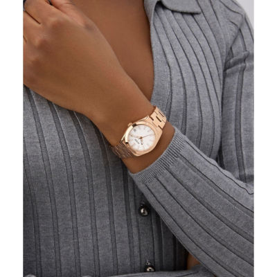 GUESS Women 32mm Rose Gold Case & Recycled Steel Watch (GW0934L4) 6