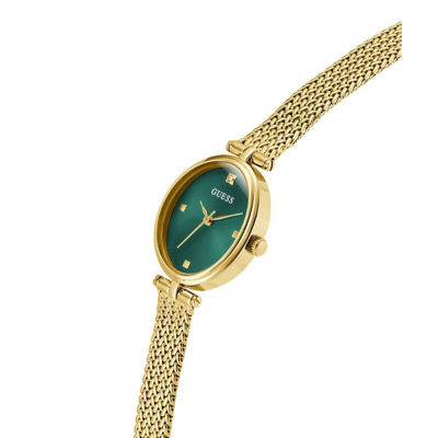 GUESS Women 24mm Gold Case & Steel Mesh Watch (GW0935L2) 3