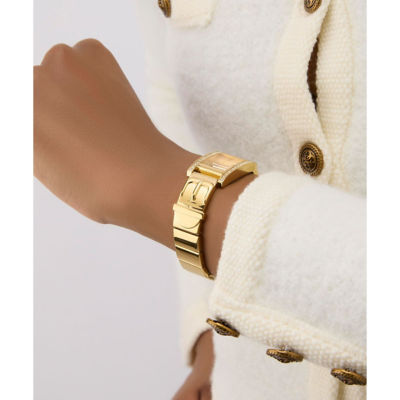 GUESS Women 20mm Gold Case & Recycled Steel Watch (GW0939L2) 5