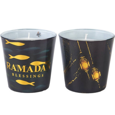 Artitude Home Ramadan Duo 2Pc Glass Candle Gift Set 1