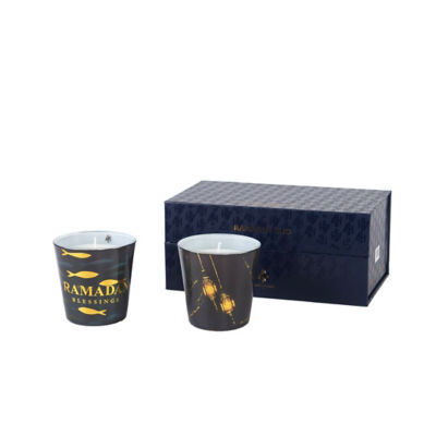 Artitude Home Ramadan Duo 2Pc Glass Candle Gift Set 2