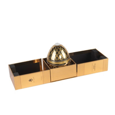 Artitude Home Vela De Huevo Aurora Gold (Spicy Rose-Oud-Sandalwood) Scented Ceramic Egg Candle - Large 4
