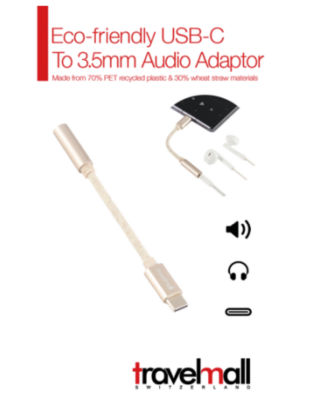 TRAVELMALL 环保型 USB Type-C 转 3.5mm 音频耳机适配器 4