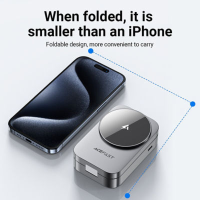 Acefast 3-in-1 Magnetic Charger 22.5W Max Foldable Wireless Charging Station E22 3