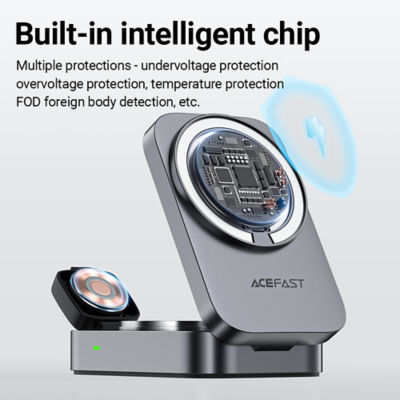 Acefast 3-in-1 Magnetic Charger 22.5W Max Foldable Wireless Charging Station E22 6