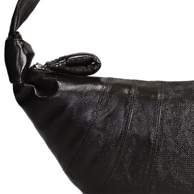 LEMAIRE Medium Croissant Bag Coated Cotton Truffle BG0001LF1329 4