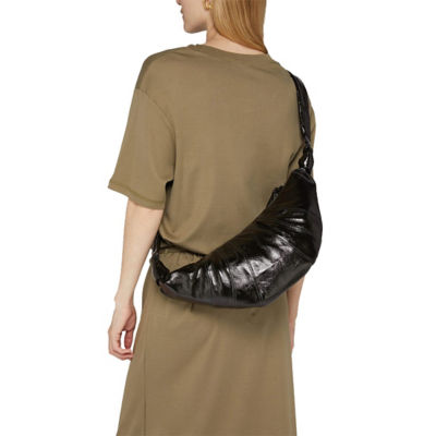 LEMAIRE Medium Croissant Bag Coated Cotton Truffle BG0001LF1329 5