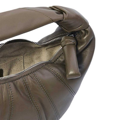 LEMAIRE Mini Fortune Croissant Bag Soft Nappa Leather Dark Khaki BG0125LL095 4