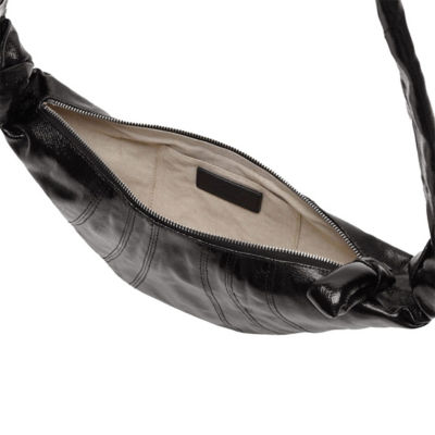 LEMAIRE Small Croissant Bag Coated Cotton Truffle BG0003LF1329 4