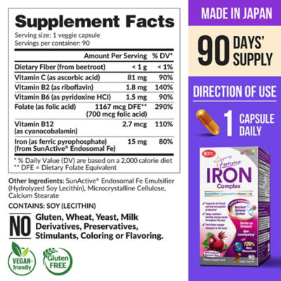 LABO NUTRITION [Bundle of 2] LABO Nutrition Femme Iron Complex 90s 8