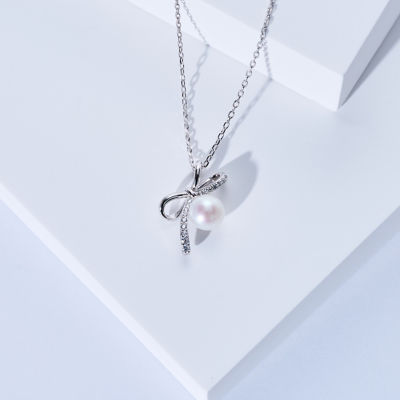 Pearly Lustre Top Grade Freshwater Pearl Necklace WN00866 | RIBBON 4