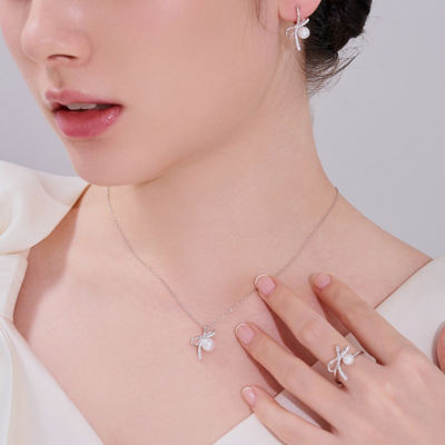 Pearly Lustre Top Grade Freshwater Pearl Necklace WN00866 | RIBBON 5