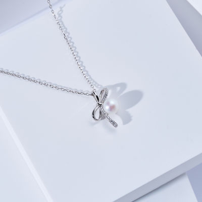 Pearly Lustre Top Grade Freshwater Pearl Necklace WN00866 | RIBBON 6