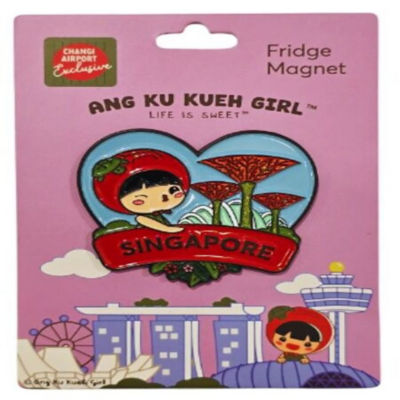 SINGAPORE SOUVENIRS Ang Ku Kueh Girl Magnet (Garden by the Bay) 1