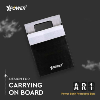 XPower AR1 Power Bank Protective Bag (Square) - Black 5