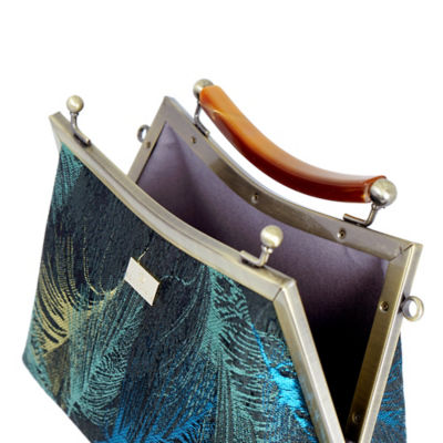 COCOONESE Amber Resin Top Handle Bag - Feather 3