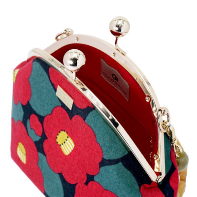 COCOONESE Acrylic Chain Handle Clasp Sling Bag - Camellia Japonica 4