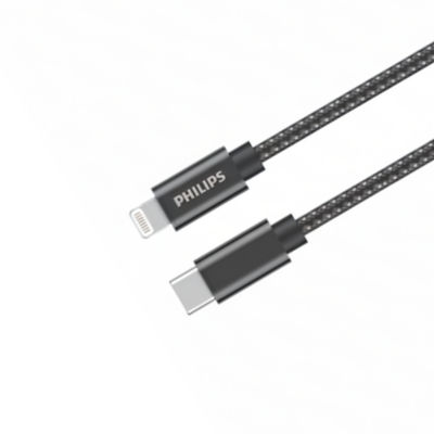 Philips Charging Cable USB A to USB C 1 Meter Length 60W Sync and Charge 3
