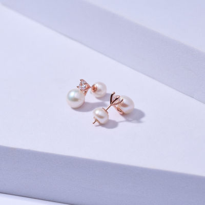 Pearly Lustre Elegant Freshwater Round Pearl Earrings WE00541 6