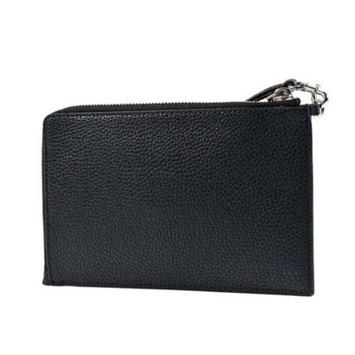 MARC JACOBS Pebble Leather Wristlet Wallet Black 4R3SCP028S02 2