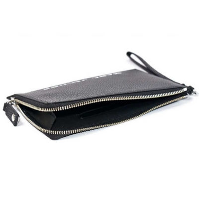 MARC JACOBS Pebble Leather Wristlet Wallet Black 4R3SCP028S02 3